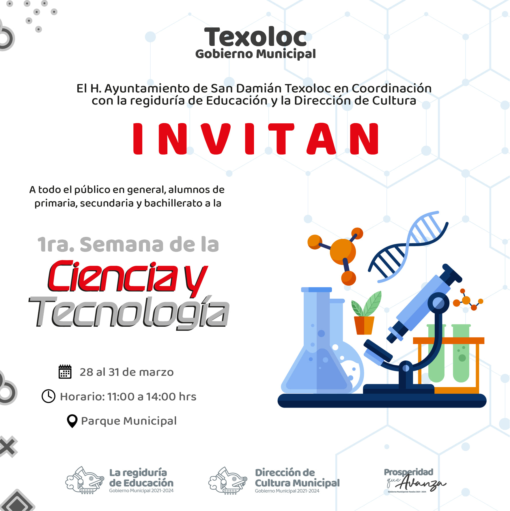 Participa en la 1.ª semana de la Ciencia y Tecnología en Texoloc